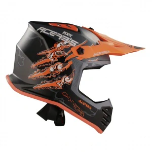 Prilba detská JUNIOR HELMET 22-18 - BLACK/ORANGE