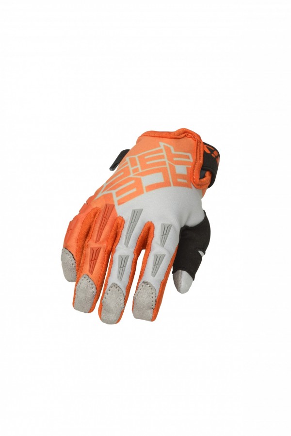 Acerbis RUKAVICE detské MX CE - ORANŽOVÉ/ŠEDÉ