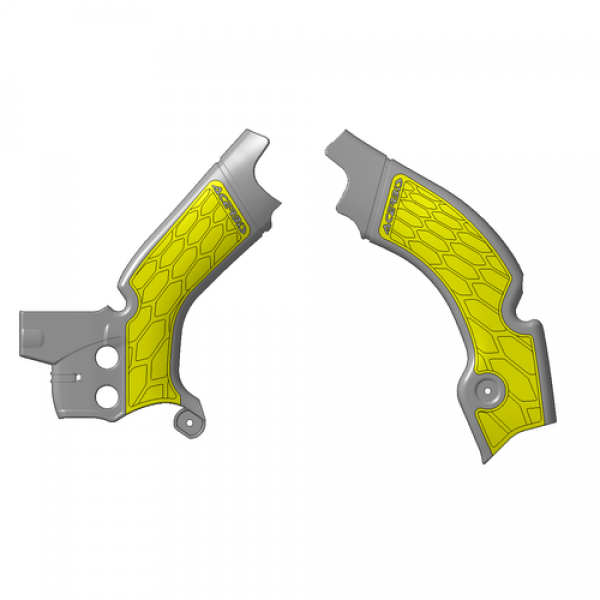 Chrániče rámu Acerbis X-GRIP SUZUKI RMZ450 18/23 + RMZ250 19/23 - ŠEDÁ/ŽLTÁ