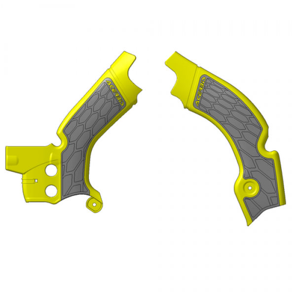 Chrániče rámu Acerbis X-GRIP SUZUKI RMZ450 18/23 + RMZ250 19/23 - ŽLTÁ/ŠEDÁ