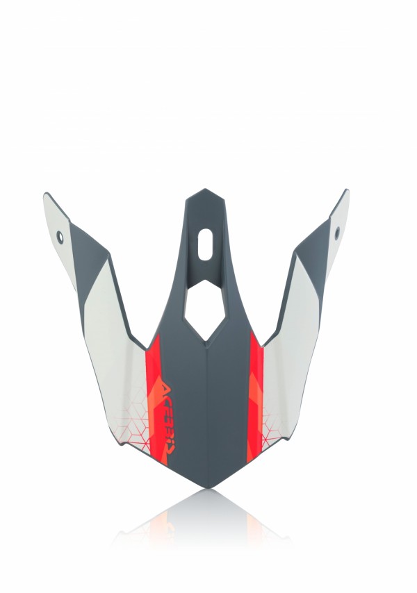 Šilt Acerbis detský STEEL JUNIOR / ECLIPSE VISOR ČERVENÁ/ŠEDÁ