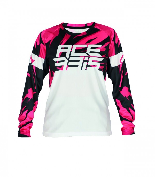 Dres Acerbis detský J-KID FOUR – BIELY/FIALOVÝ