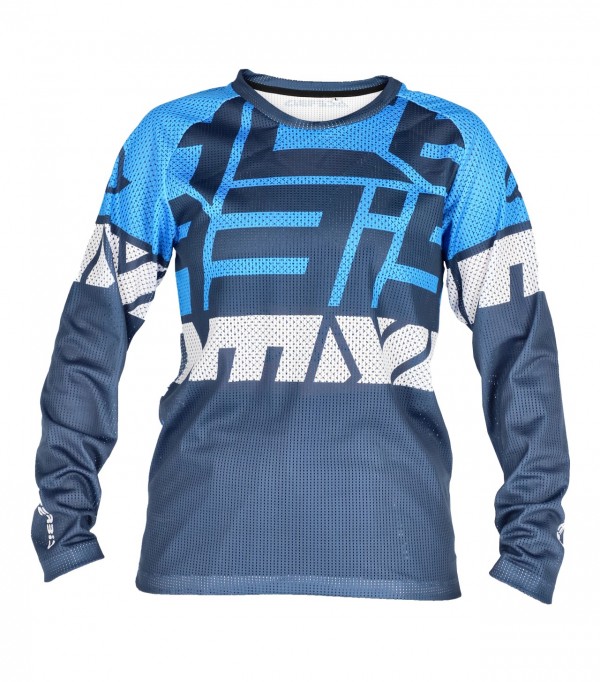 Dres Acerbis detský J-WINDY FOUR KID VENTED - MODRO/BIELY