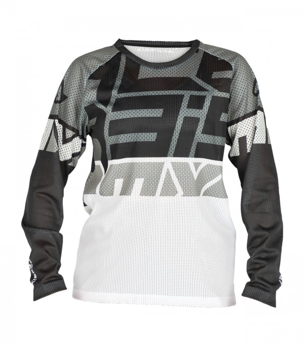 Dres Acerbis detský J-WINDY FOUR KID VENTED - ČIERNO/BIELY