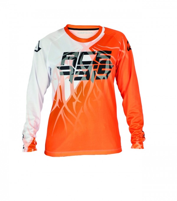 Dres Acerbis detský J-KID THREE - ORANGE/WHITE