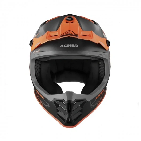 Prilba detská JUNIOR HELMET 22-18 - BLACK/ORANGE