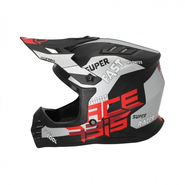 Prilba detská PROFILE KID MX HELMET 2206 47-48CM - RED/BLACK