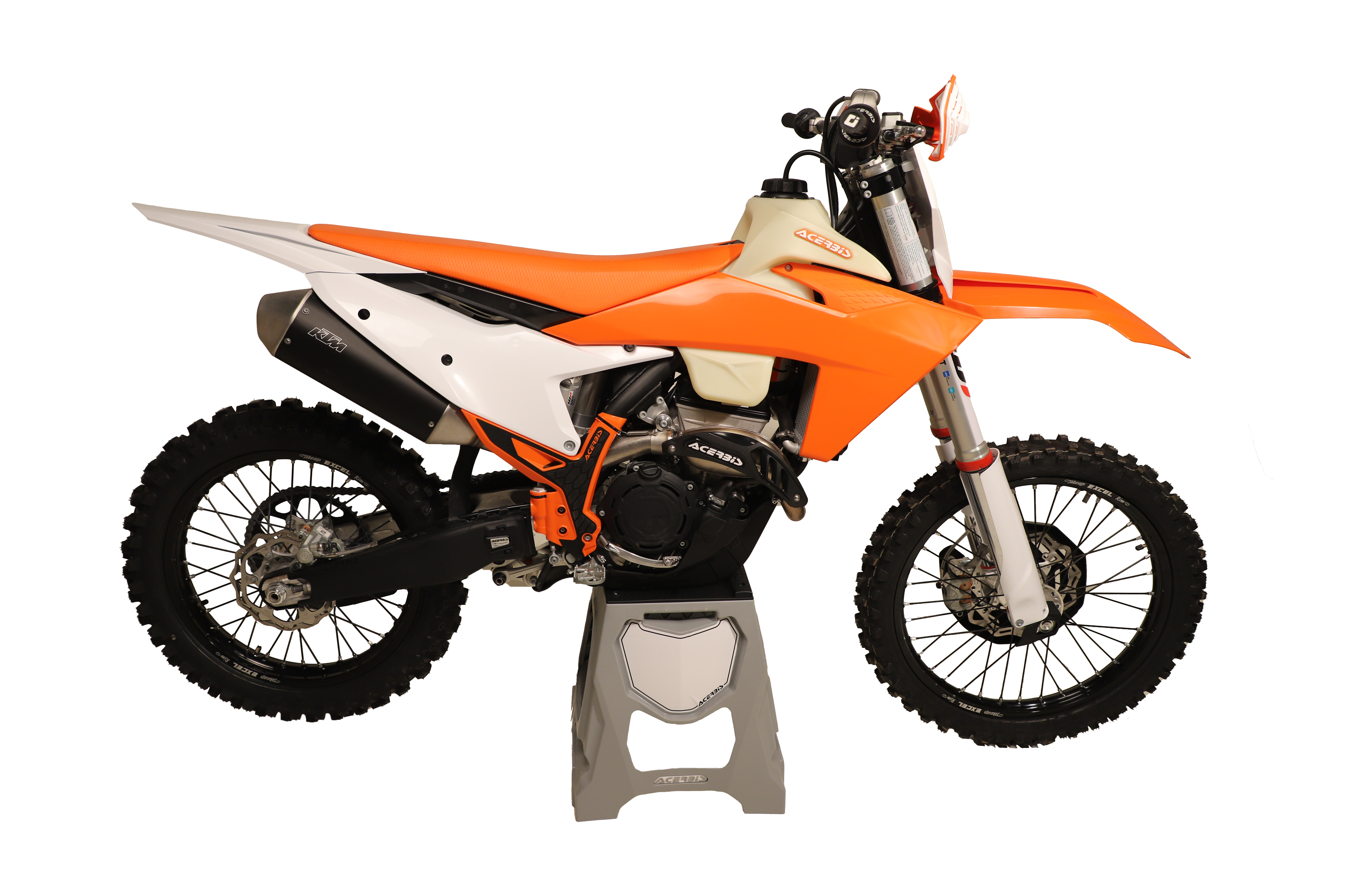 Chrániče rámu Acerbis X-grip KTM SX/SXF/XC-F 2023-2025,EXC/EXC-F 2024-2025 oranžovo čierne