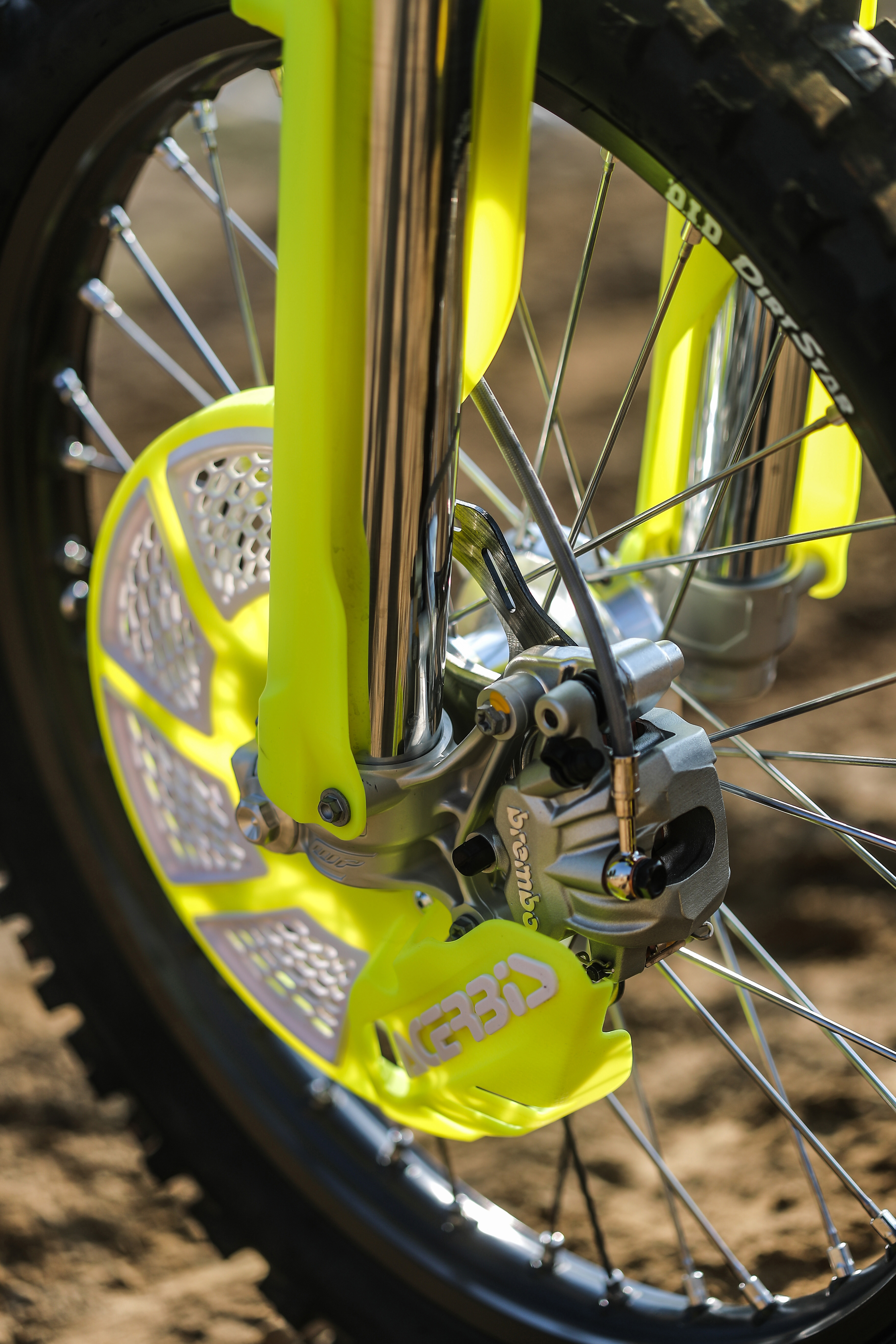 Kryt kotúča Acerbis X-BRAKE FLO žltá biela