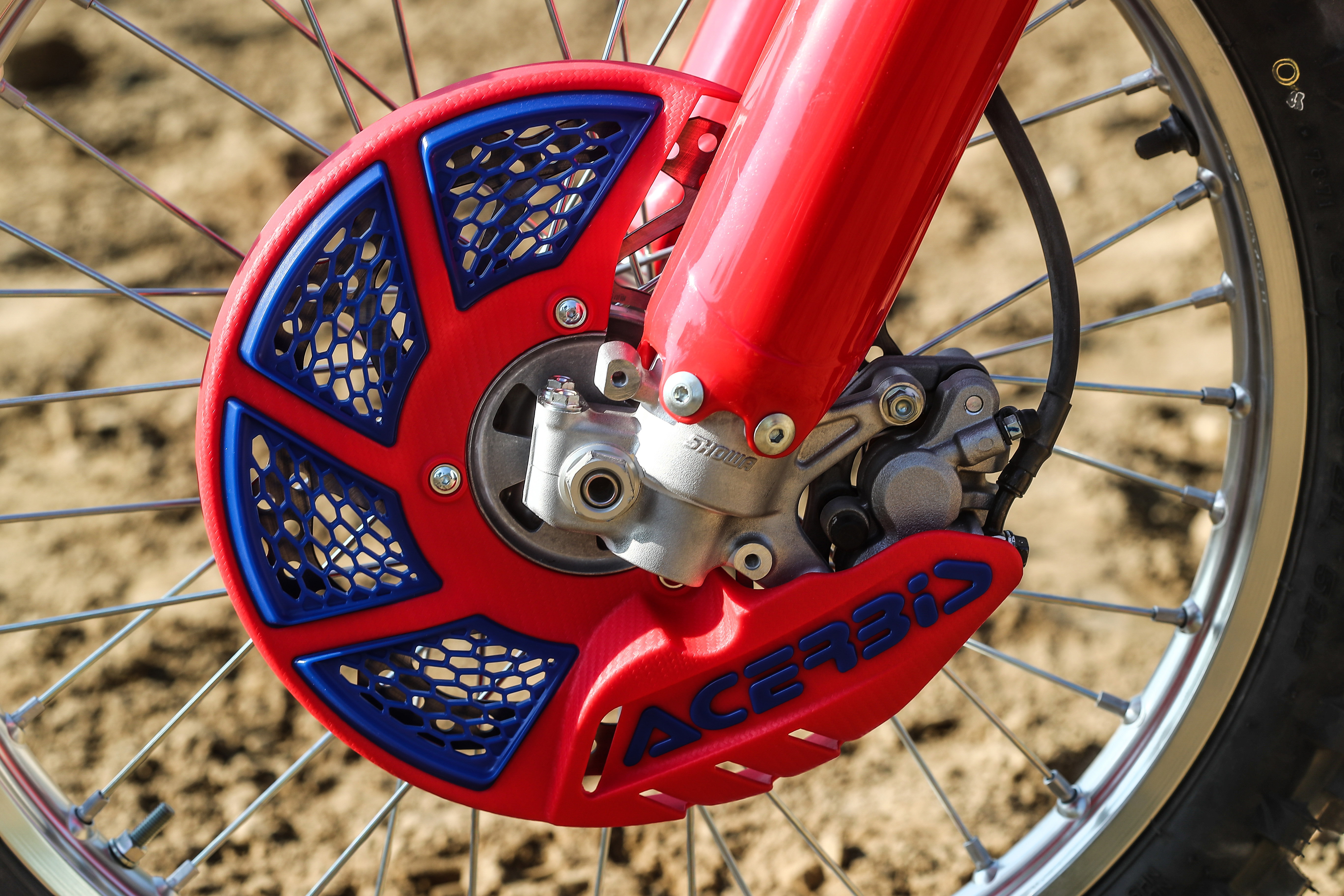 Kryt kotúča Acerbis X-BRAKE červená modrá