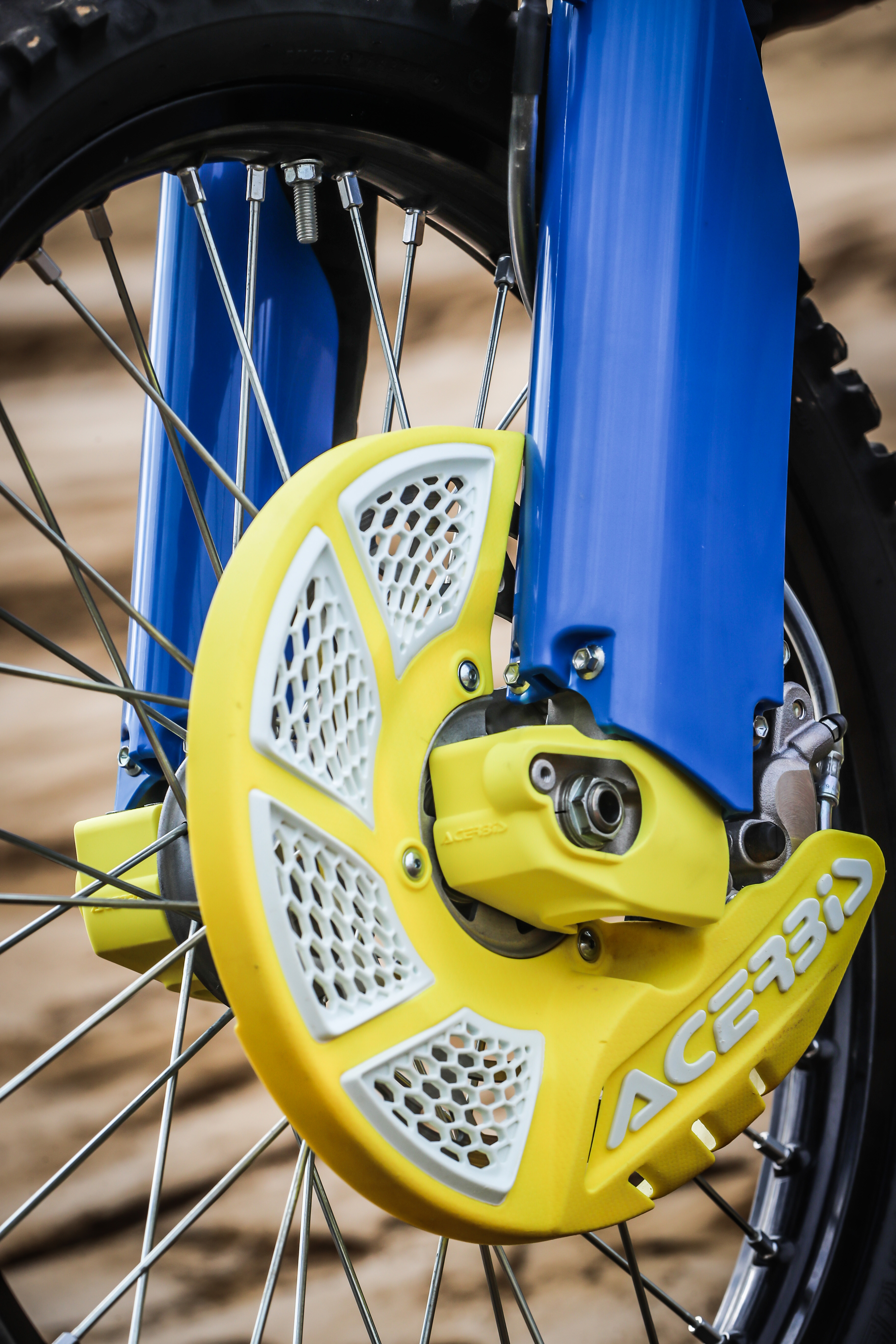 Kryt kotúča Acerbis X-BRAKE žltá biela
