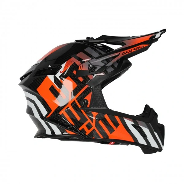 Acerbis Prilba STEEL CARBON 2024 22-06 - BLACK/ORANGE FLUO