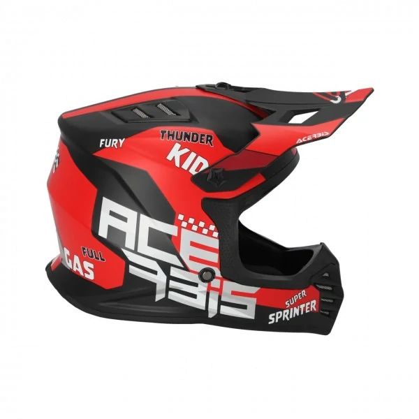 Prilba detská PROFILE KID MX HELMET 2206 47-48CM - RED/BLACK