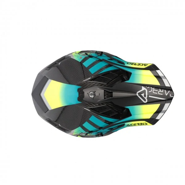 Acerbis Prilba STEEL CARBON 2024 22-06 - LIGHT BLUE/FLUO YELLOW