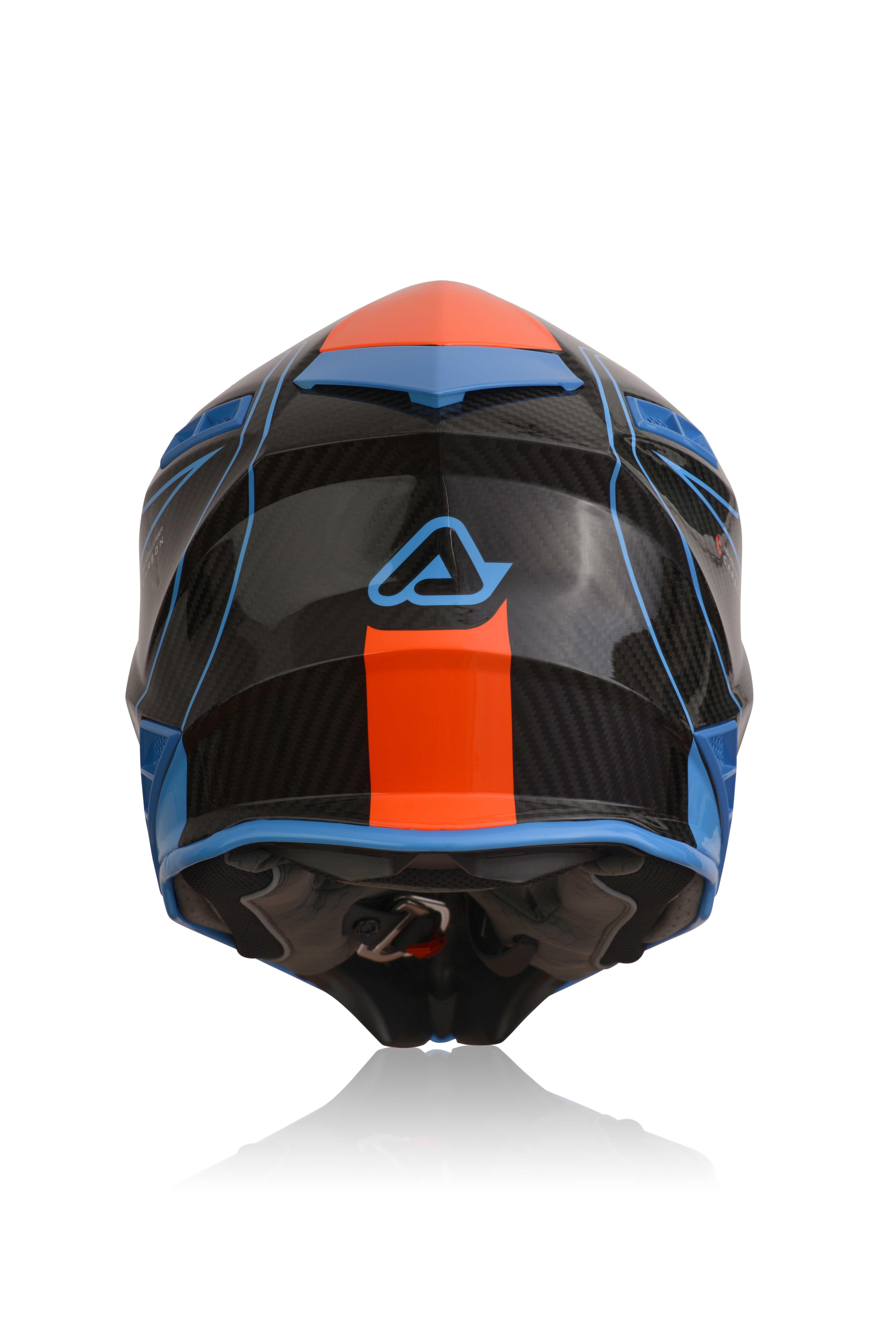 Motokrosová Prilba Acerbis STEEL CARBON - ORANGE/BLUE