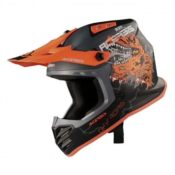 Prilba detská JUNIOR HELMET 22-18 - BLACK/ORANGE